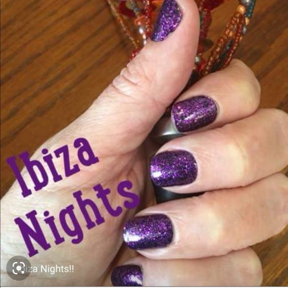 *Retired* Color Street: Ibiza Nights | Purple Black Glitter Sparkle Party Fall - Picture 9 of 13